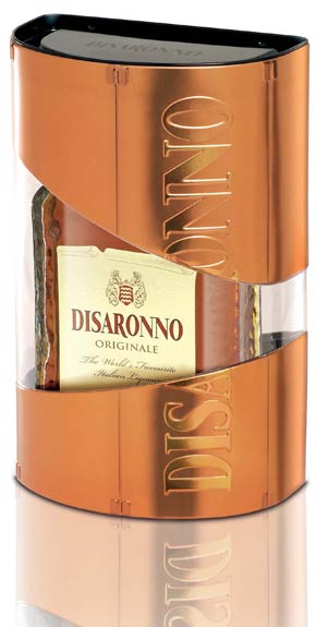 Confezione Liquore Amaretto Disaronno tin box rame natale 2008 CHRISTMAS EDITION