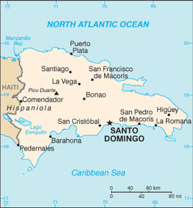 Piantina Mappa Santo Domingo