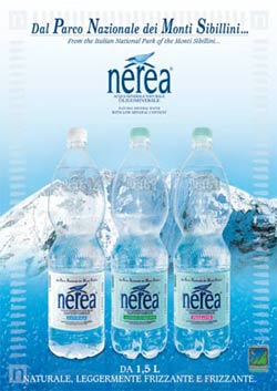 NEREA, L’ACQUA minerale, PARCO NATURALE DEI MONTI SIBILLINI bottiglia Pet 1,5 litri